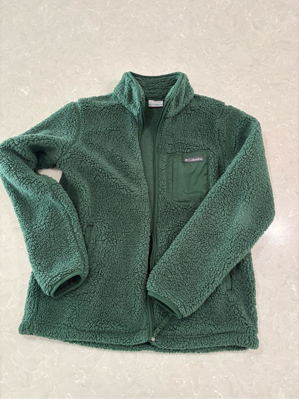 Columbia Sherpa Fleece Jacket - Forest Green